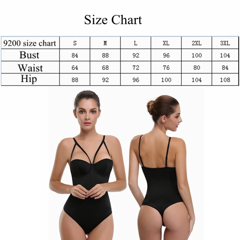 Thong Shapewear Women Full Body Shaper Invisible Waist Trainer Shaping Underwear Ligerie Ladies Slimming Bodysuit Adjustable 3XL