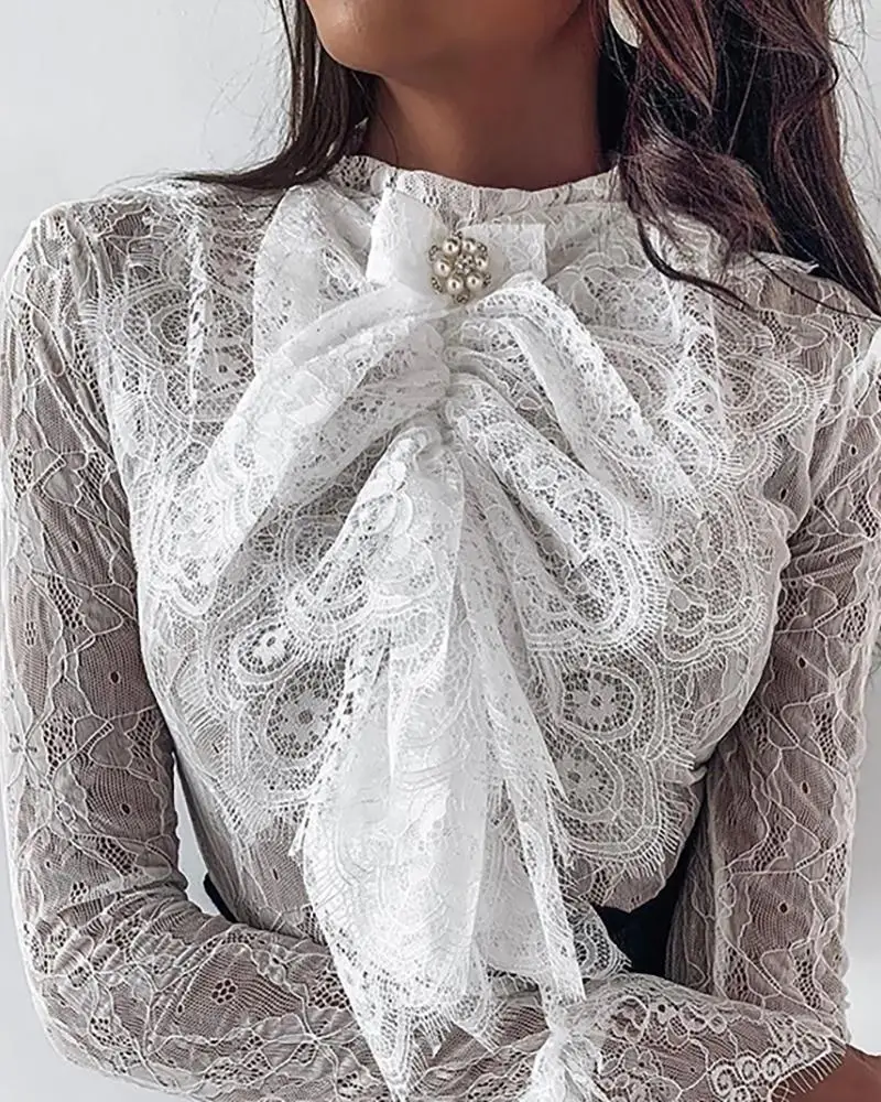 

Womens Tops and Blouses Flare Sleeve Lace Tie Bow Collar Blouse Ladies Tops clothes Vintage Gothic Blouse Shirts blusa feminina