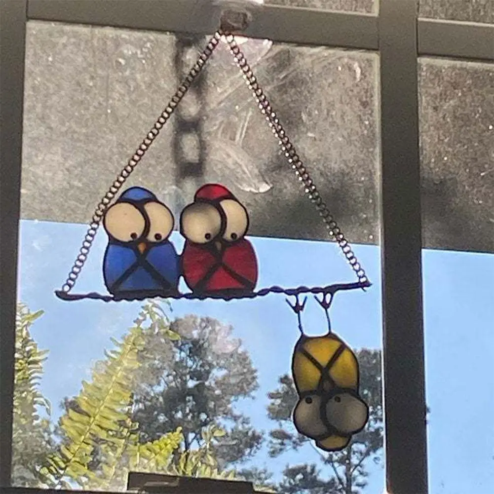 

Window Hangings Original Owl Emotes Mother's Day Handmade Acrylic Custom Garden Board Yard Decor Gift Gift DIY E8K8