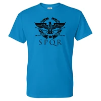 t shirt spqr roman gladiator imperial golden eagle print streetwear men women fashion cotton tshirt sport tees tops unisex shirt