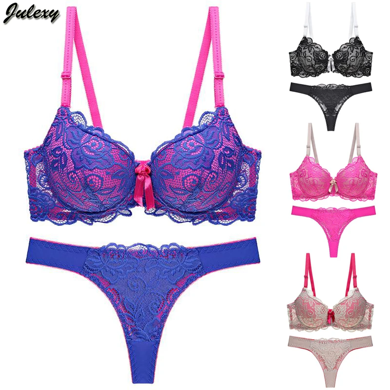 Julexy, новинка, сексуальный женский комплект с бюстгальтером G string, кружевные стринги, открытое нижнее белье, Комплект трусов, интимный бюстгальтер, комплект нижнего белья