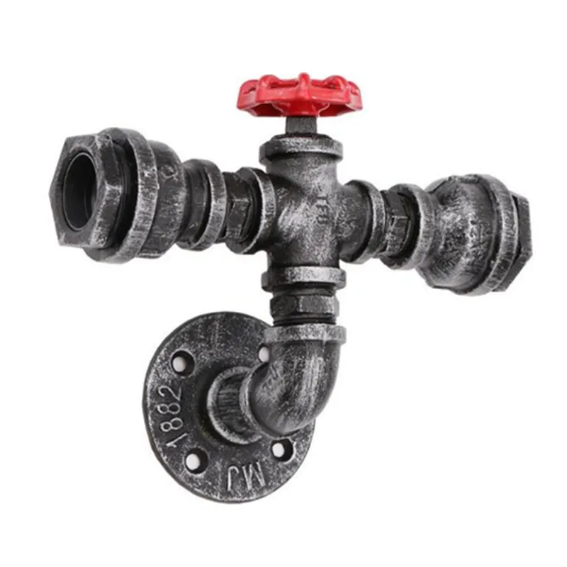 Настенный светильник в стиле ретро индастриал для водопроводной трубы бронзовый