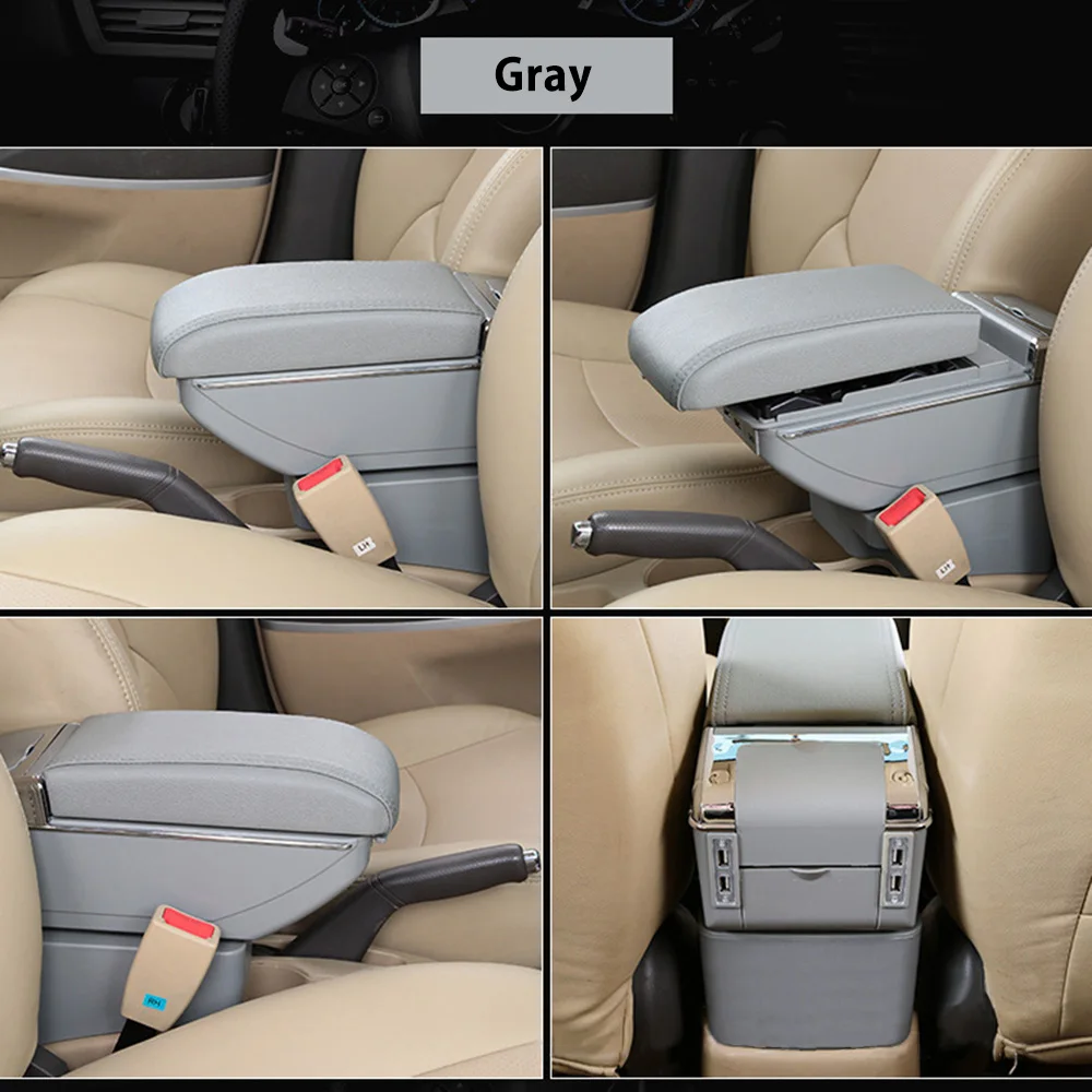 

For Toyota Sienta Car Center Console Box Auto Armrest Storage with CUP Holders