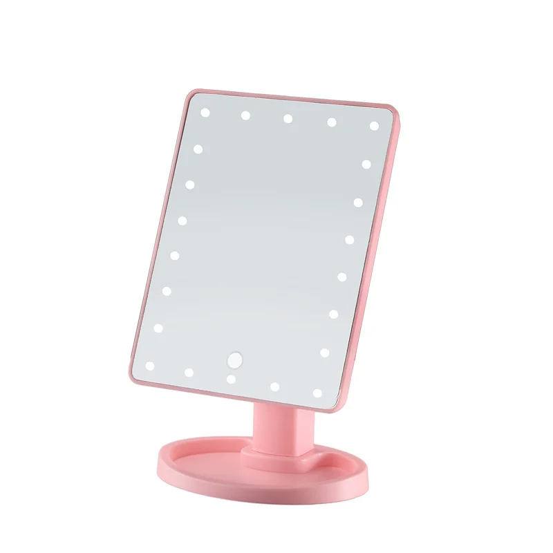 

LED lights 16/22 lights luminous makeup mirror touch dimming table mirror 10X magnifying glass CY527