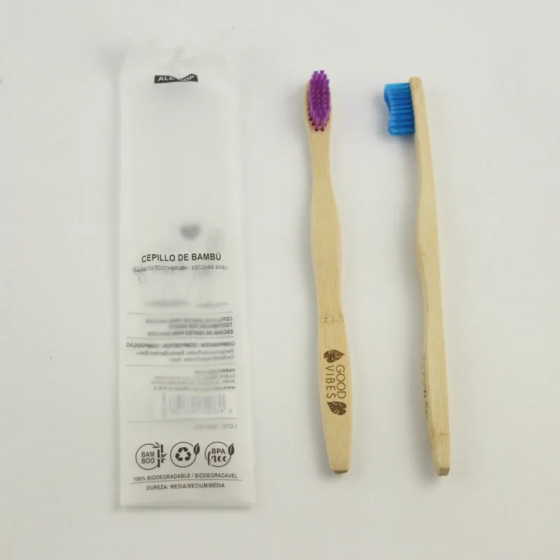 Набор бамбуковых зубных щеток для мужчин и женщин 2 шт./компл. | Красота здоровье
