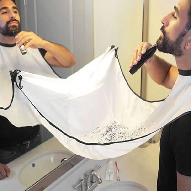 

1PC Male Beard Care Shave Bib Men Haircut Facial Hair Trimmer Apron Waterproof Cloth Cleaning Protecter Bathroom Accessories