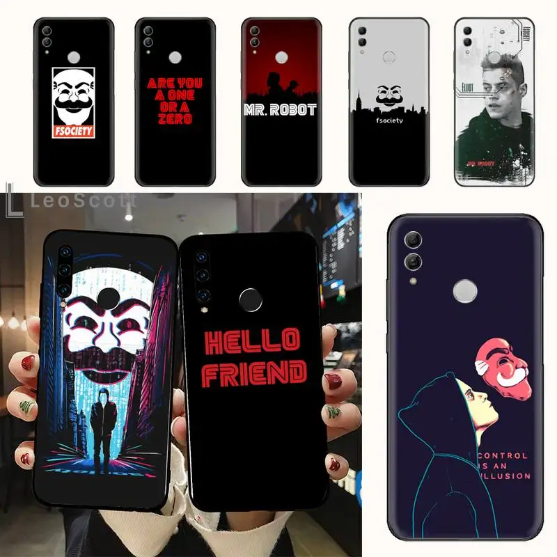 

Mr Robot First-rate American TV Phone Case For Huawei honor Mate 10 20 30 40 i 9 8 pro x Lite P smart 2019 Y5 2018 nova 5t