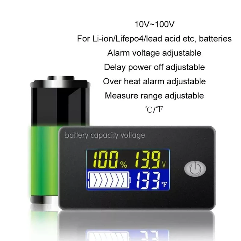 Свинцово кислотный Батарея Ёмкость индикатор с ЖК дисплей Дисплей монитор для