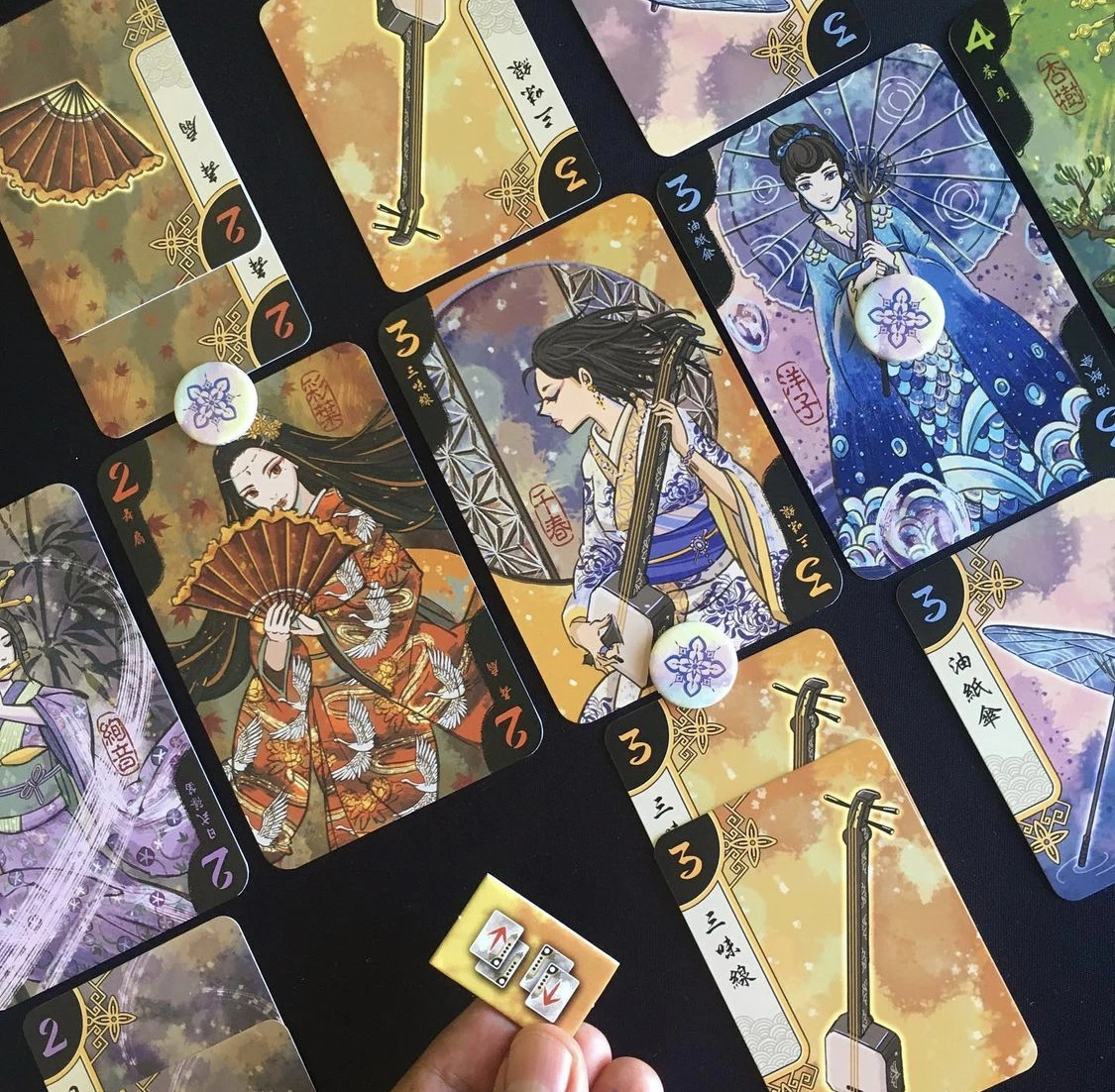 Новинка 2021 настольная игра Hanamikoji карточные игры для сотрудничества легко играть