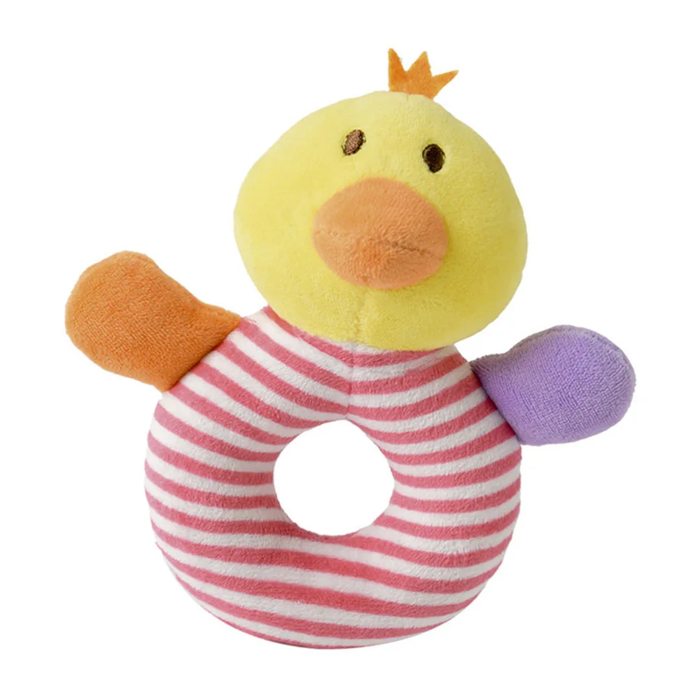 

Baby Plush Animal Hand Grip Rattles Toys Stuffed Doll Developmental Toys for Infants Toddlers Newborn (Chick)