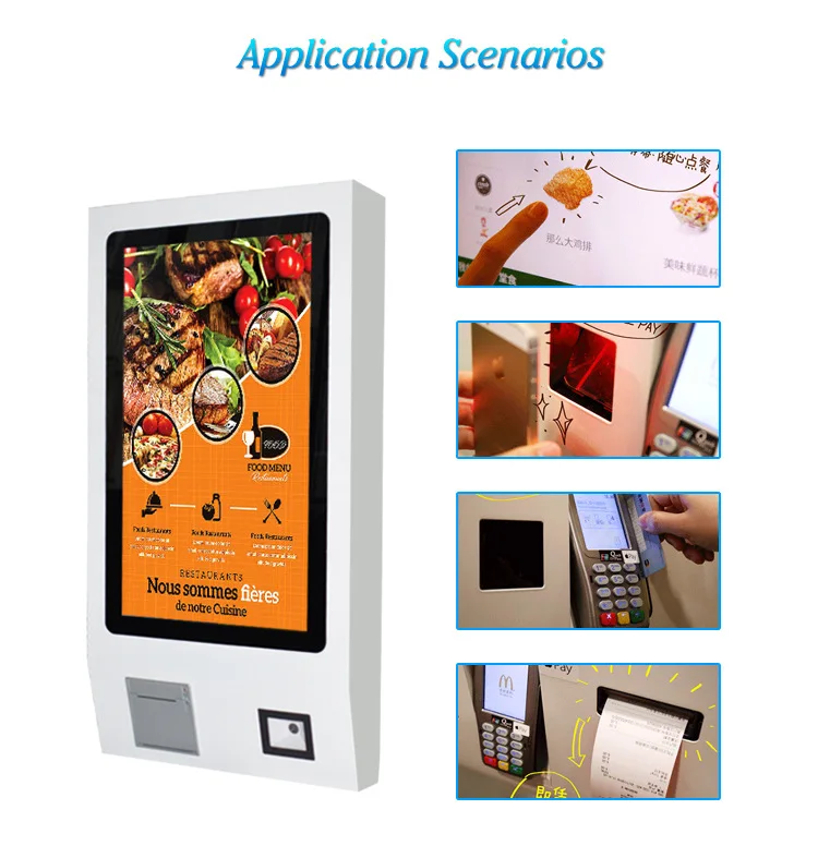 Ресторан 22 24 27 32 дюйма tft lcd сенсорный экран Wi Fi автосервис для заказа пищи