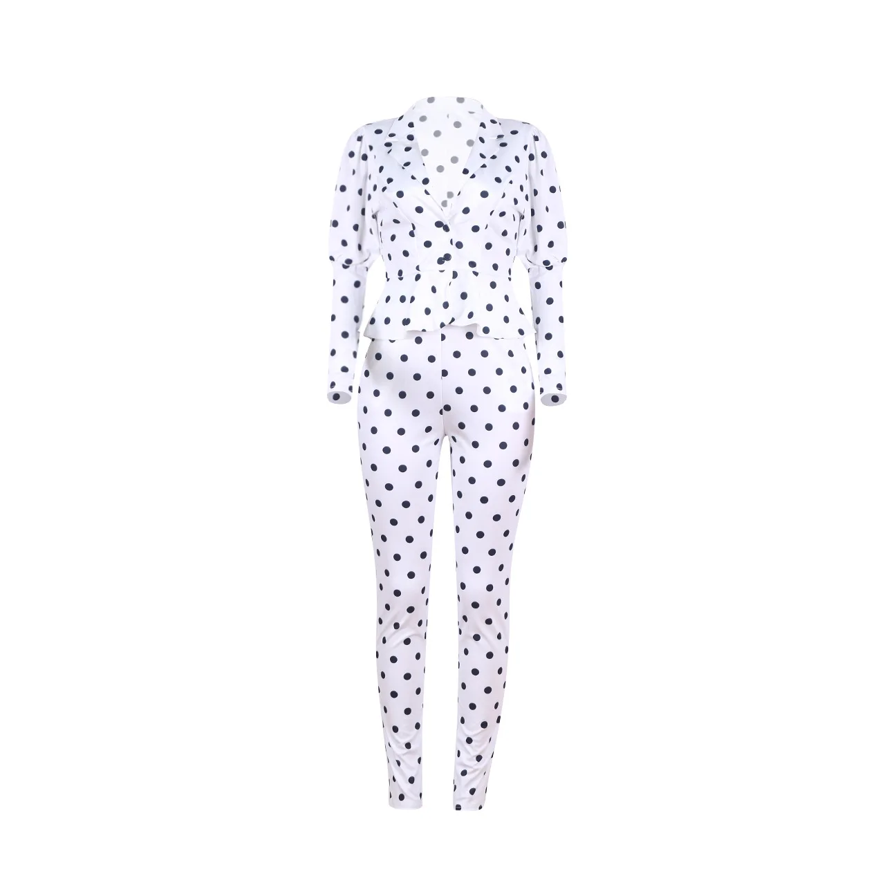 Европа и США Новая мода темперамент популярные классические женские пятнистым узором леди маленький костюм
