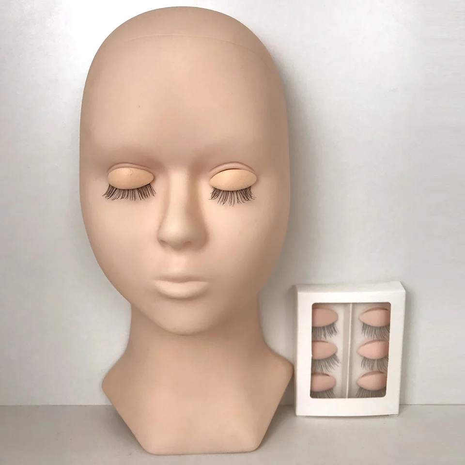 Training Lash Mannequin Head With Eyelid Kit Supplies Professional Practice Eyelash Mannequin Head For Lashes Extension images - 6