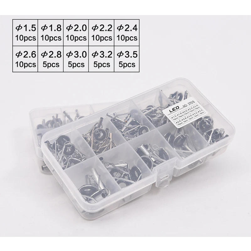 80 шт. направляющие наконечники для удочек Набор ремонта набор DIY Eye 8 видов