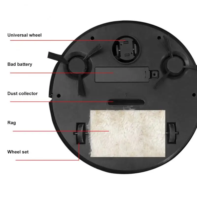 Robot Vacuum Cleaner Home Mop 1000~1499Pa Strong Suction APP Control Aspirator Smart Intelligent Sweeping | Дом и сад