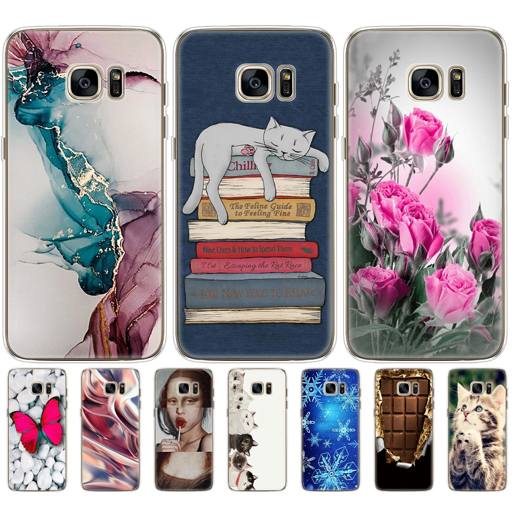 Мягкий силиконовый чехол для телефона Samsung Galaxy S7 / edge чехлы G930F G930FD G930W8 | Мобильные