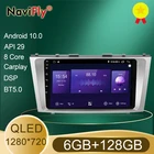 NaviFly 6 ГБ + 128 Гб QLED экран 1280*720 Android 10,0 автомобильный Радио Аудио мультимедийный плеер для Toyota Camry 6 XV 40 50 2006 - 2011