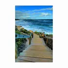 Алмазная 5D картина Морской пейзаж, сделай сам, квадратная круглая вышивка крестиком, мозаика, украшение для рождественского подарка