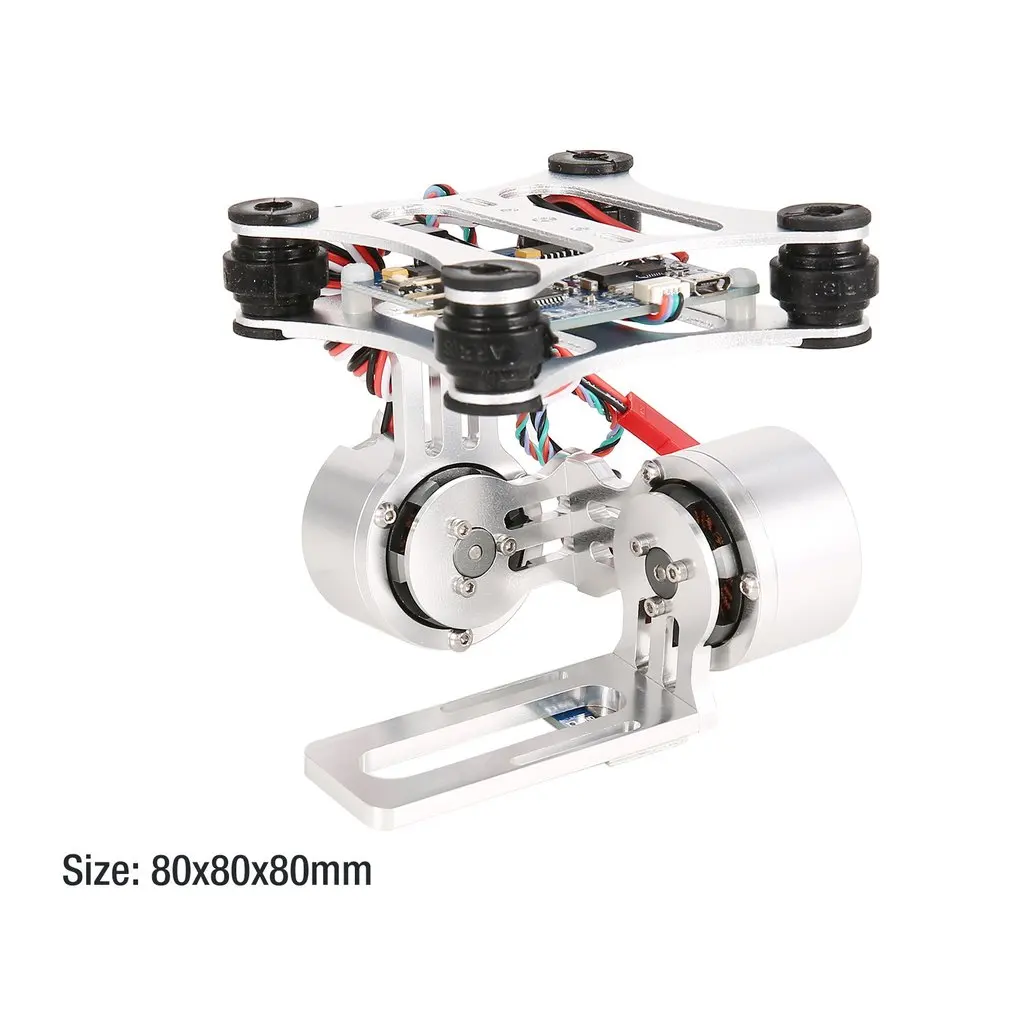 

2-Axis CNC Metal Brushless BGC2.2 PTZ Control Panel Gimbal Stabilizer for RC Drone Camera Gopro3 DJI Phantom