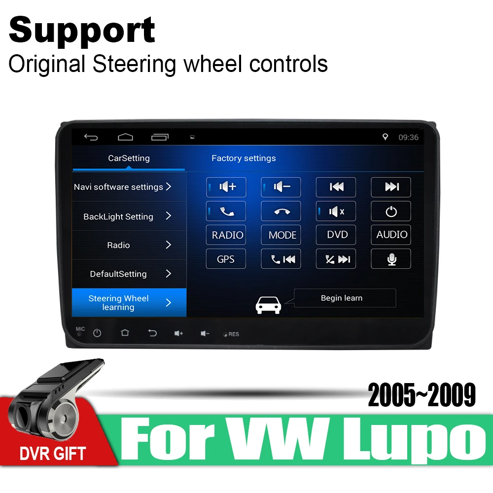TBBCTEE Автомобильный gps мультимедийный плеер для Volkswagen VW Lupo 2005 ~ 2009 Android навигация raido