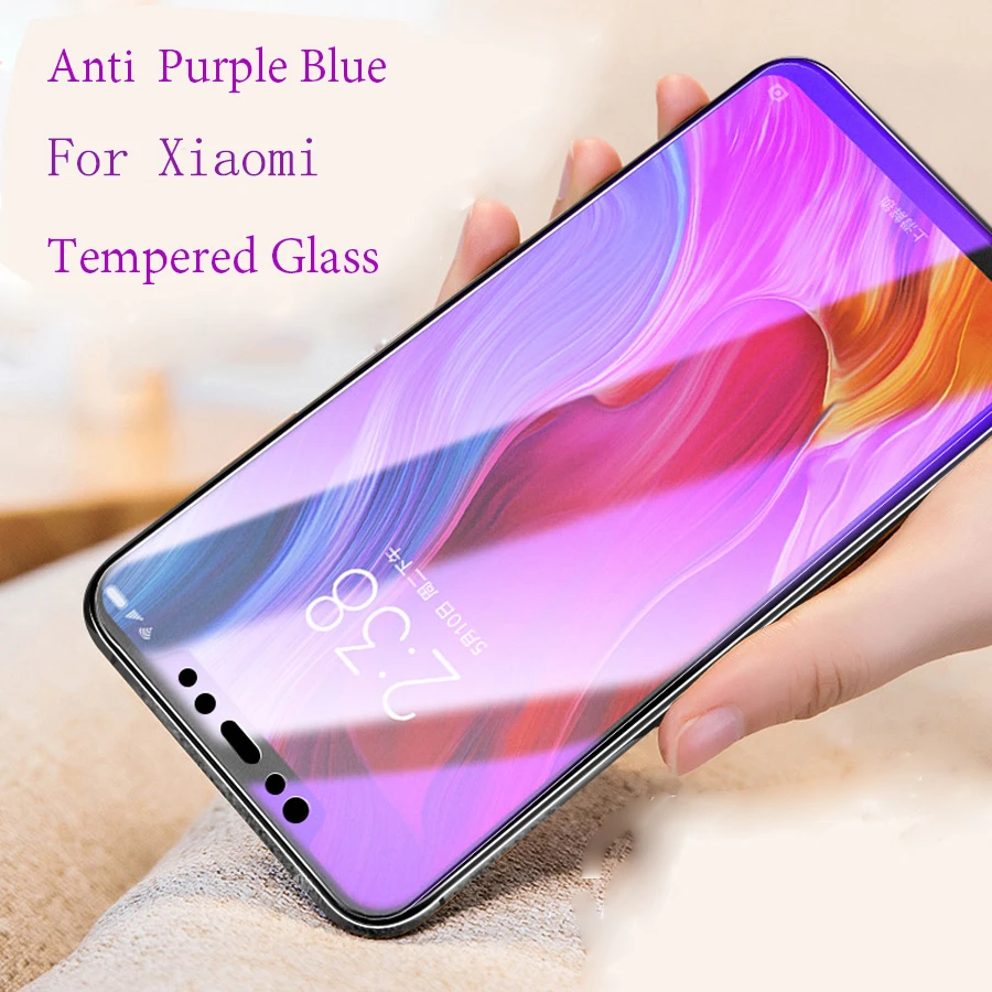 Для Xiaomi Redmi 7 Note 7Pro Mi 9 9Se 9T 8Se 8 Lite защита для экрана с защитой от синего и фиолетового