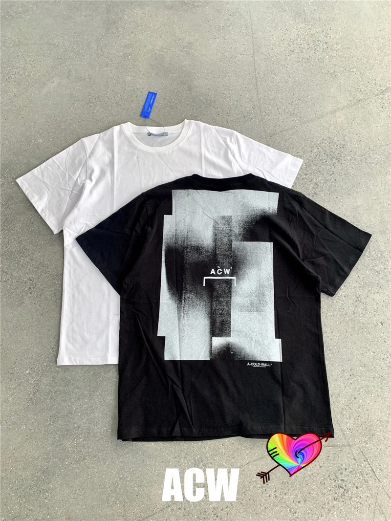 

A COLD WALL* Painted Tee 2021SS Men Women 1:1 High Quality Back ACW Logo Print A COLD WALL T-shirt Slightly Loose ACW Tops
