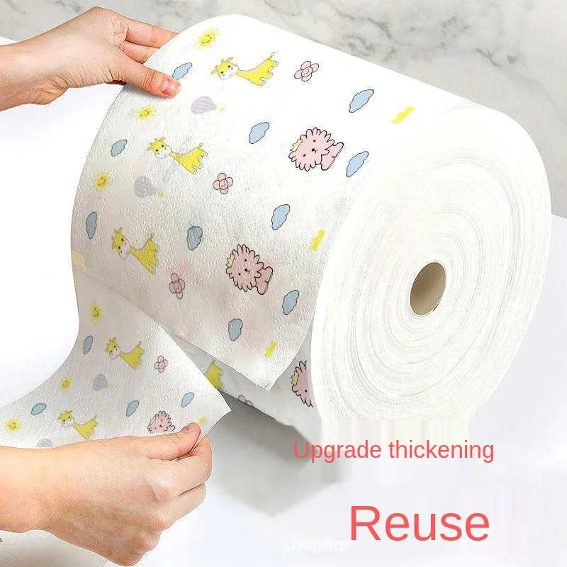 

Creative pattern disposable kitchen household wipes household tools cleaning towel thickened dish towel