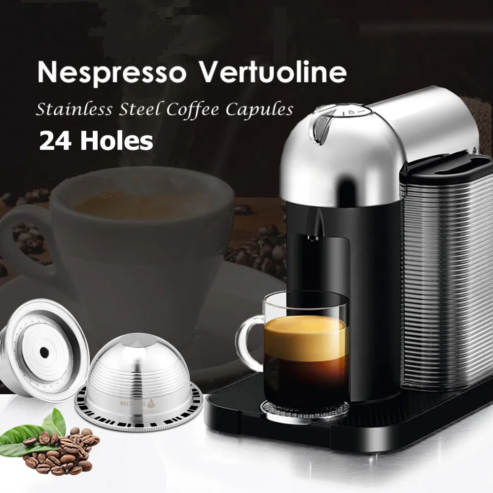 Vip Link кофейные фильтры для многократного использования для Nespresso Vertuoline GCA1 и Delonghi ENV135 многоразовые капсулы из нержавеющей стали