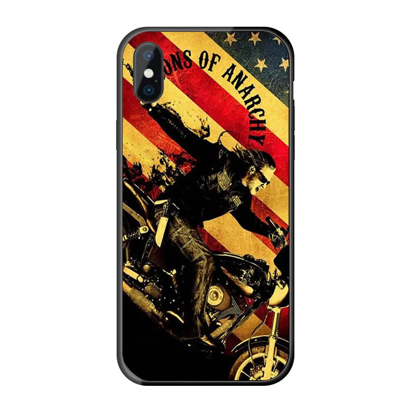 Модный чехол Sons of анархий для Apple iPhone 11 Pro X XS Max XR 4 4S 5 5C 5S SE SE2 6 6S 7 8 Plus мягкие чехлы