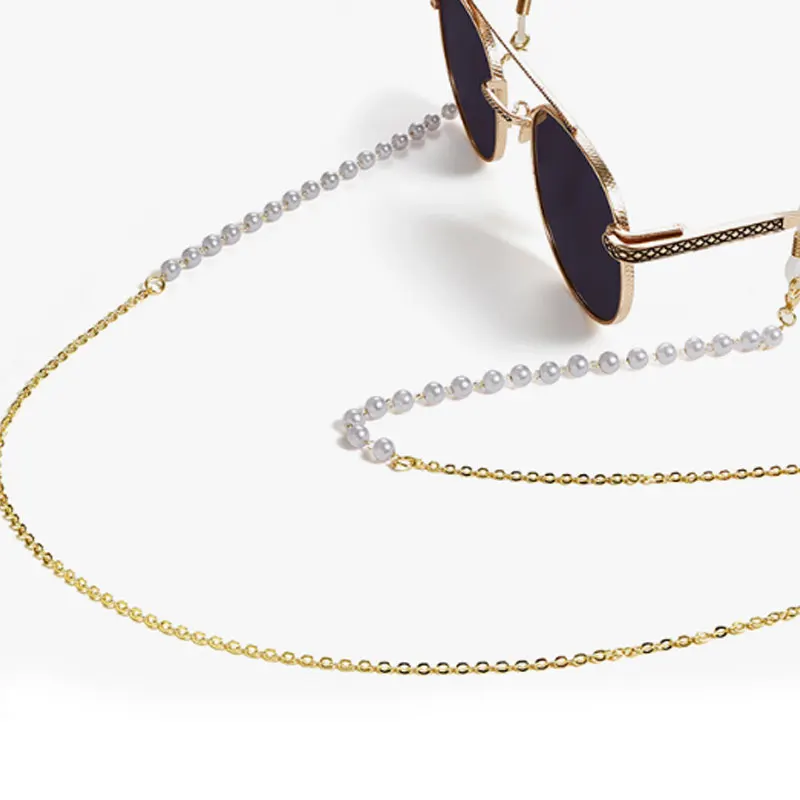

Fashion Pearl Mask Chains Glasses Chain For Women Retro Metal Sunglasses Lanyards Eyewear Cord Holder Neck Strap Dropshipping