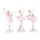 3 шт. балерина статуя орнамент Пластик Танцы девушка статуэтки для домашнего декора