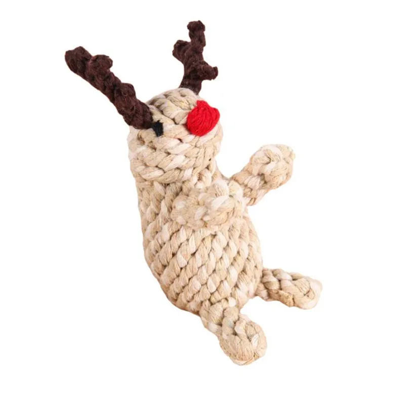 Sika олень плетеная веревка для кошек жевательная игрушка собак интерактивные