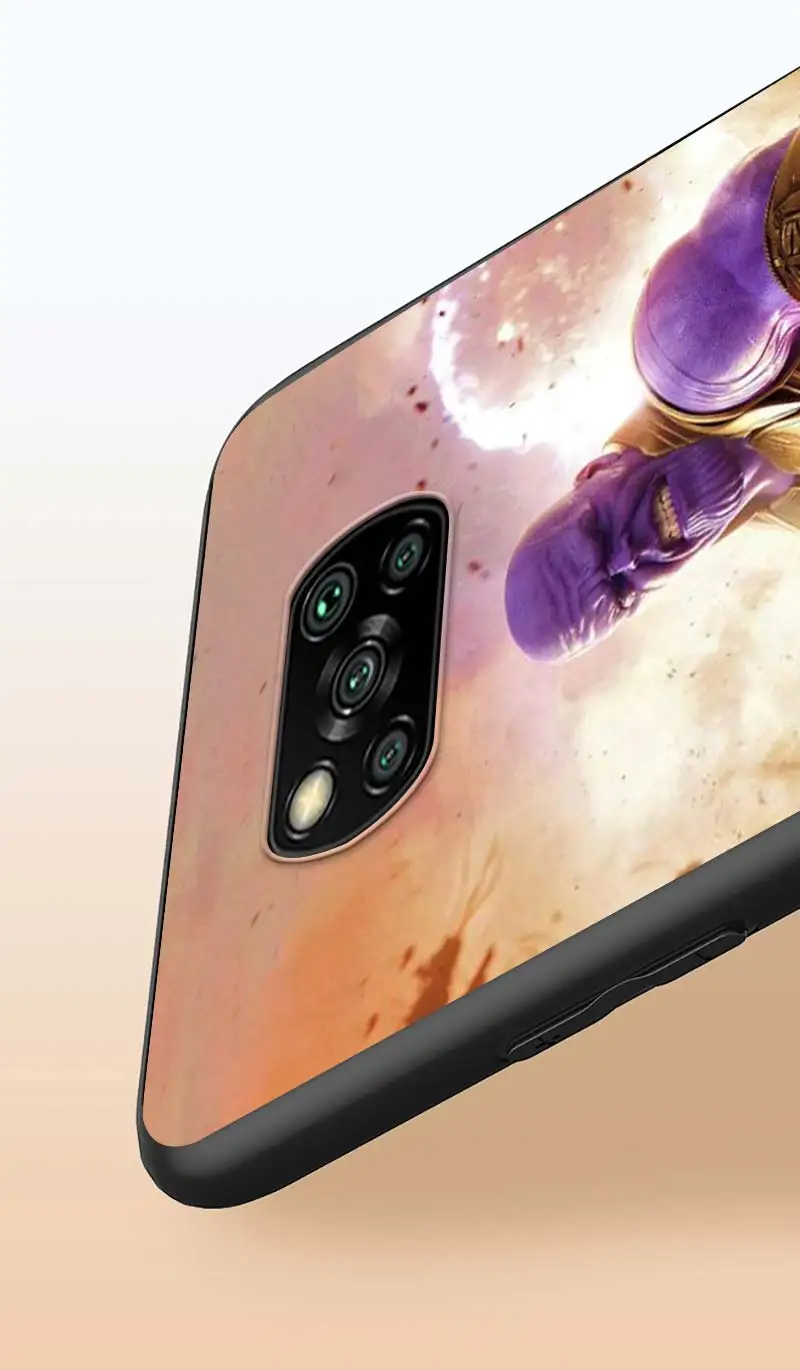 

Thanos marvel hero for Xiaomi Poco X3 NFC X2 M3 M2 F2 F3 Pro C3 F1 A2 Lite Mix3 Play Silicone Soft Black Phone Case