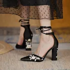 Женские туфли-лодочки с острым носком, на высоком каблуке