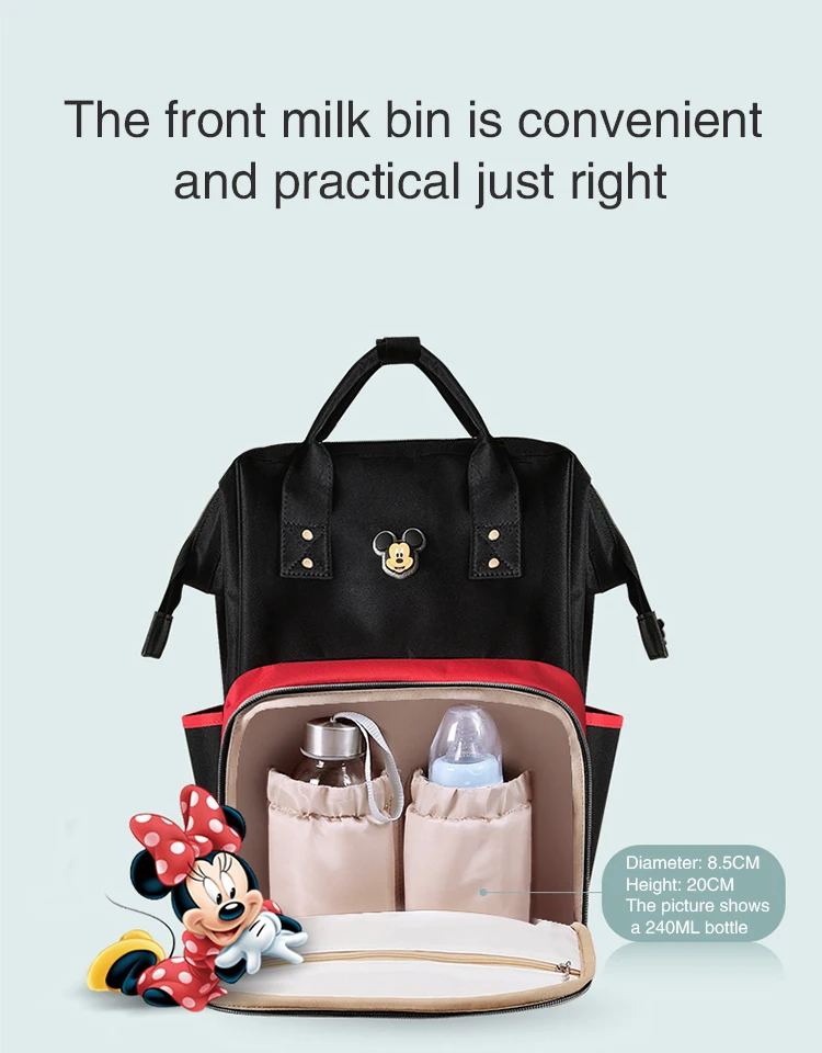 Disney Fashion Mummy Maternity Сумка Многофункциональная пеленка сумка рюкзак подгузник Детская сумка с лямками для коляски для ухода за ребенком 46462