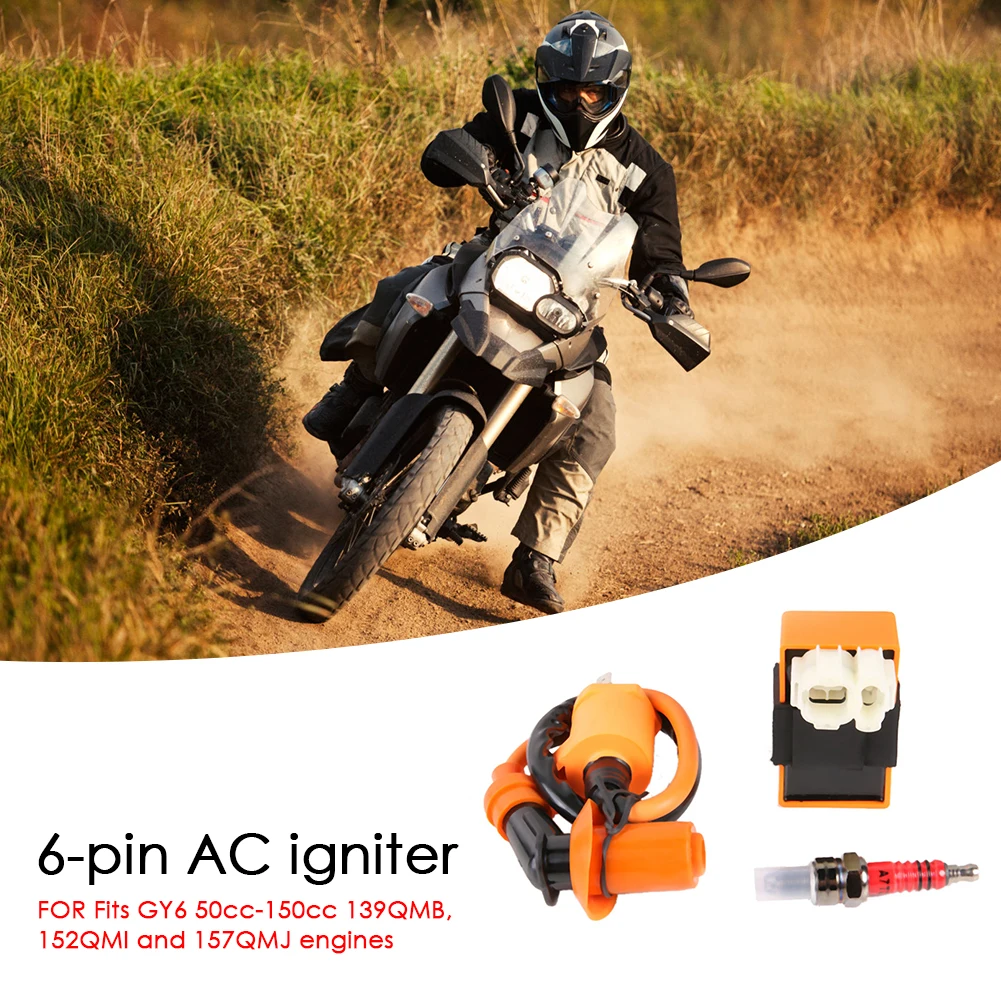Характеристики CDI + катушка зажигания Свеча A7TC для GY6 150cc 125cc 50cc 139QMB 152QMI 157QMJ