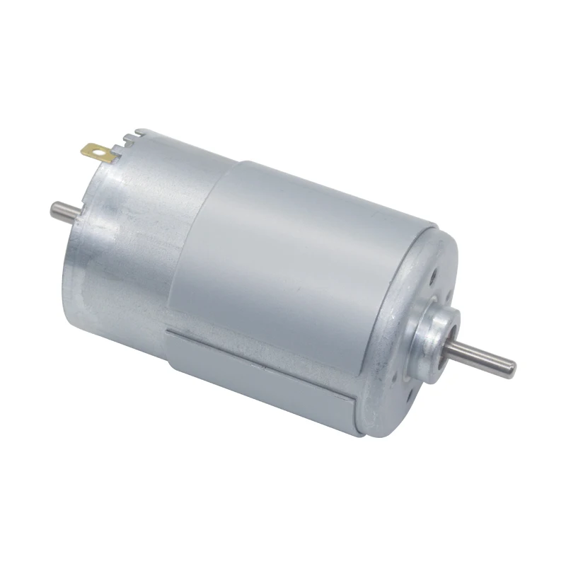 

555 motor, DC 12V24V motor, double output shaft, high power, can add encoder, can add gearbox