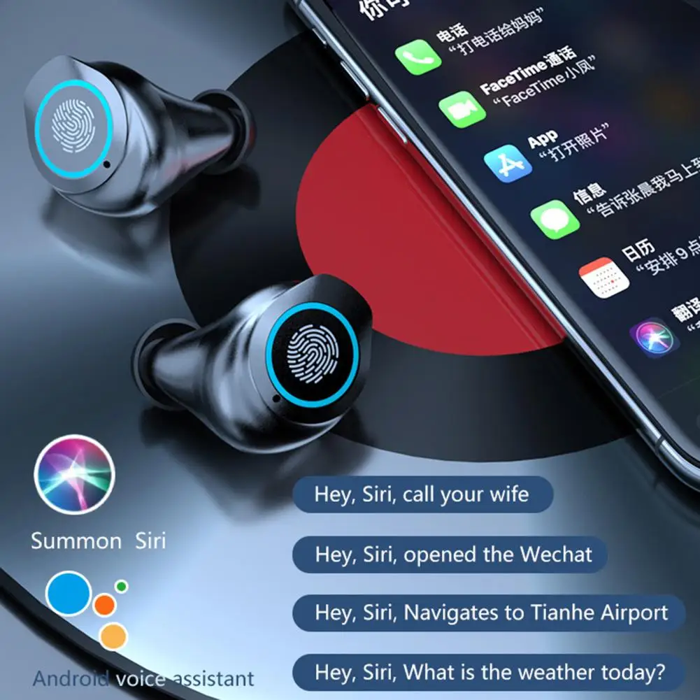 M17 наушники-вкладыши TWS с Беспроводной Bluetooth 5 0 Водонепроницаемый сенсорный