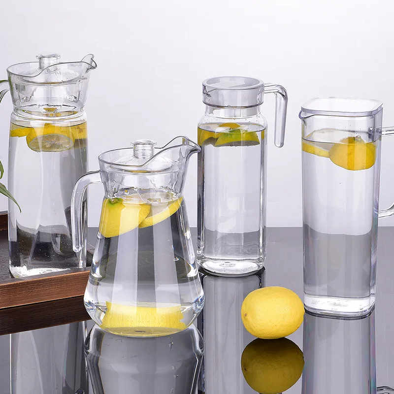 

High Capacity Water Jug Transparent Nordic Minimalist Heat Resistant Water Jug Glass Juice Storage Jarra De Agua Drinkware DE50S