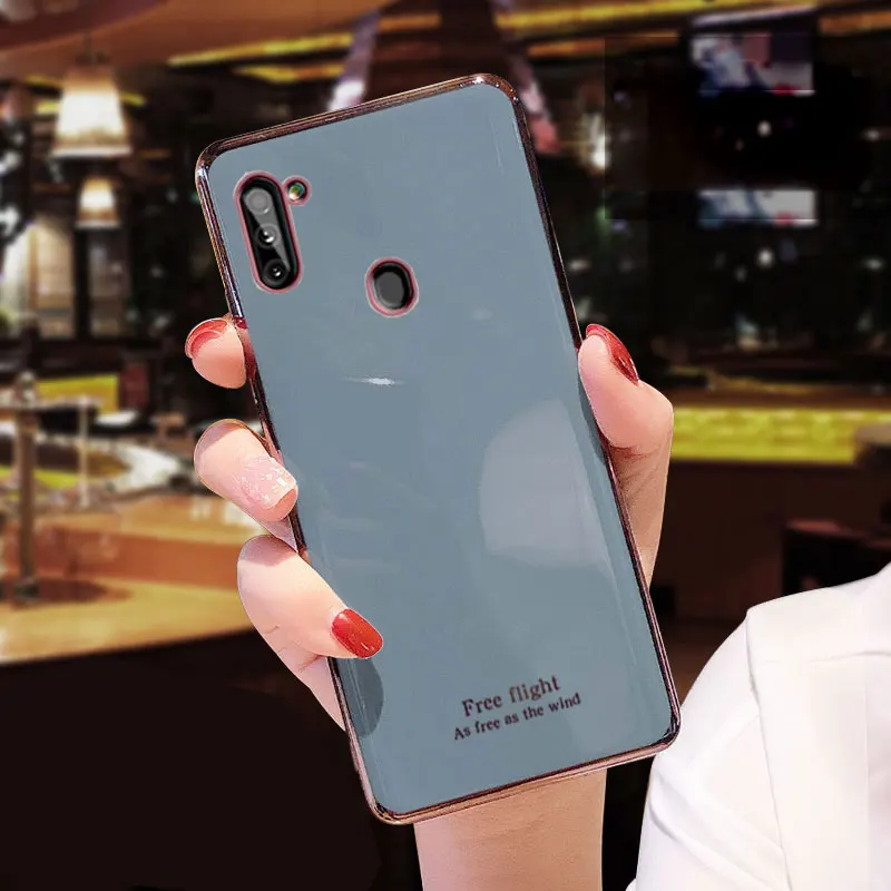 Luxury Silicone Case For Samsung Galaxy A11 phone Case Cover A21 Shockproof Holder Case For Samsung Galaxy A11 a21