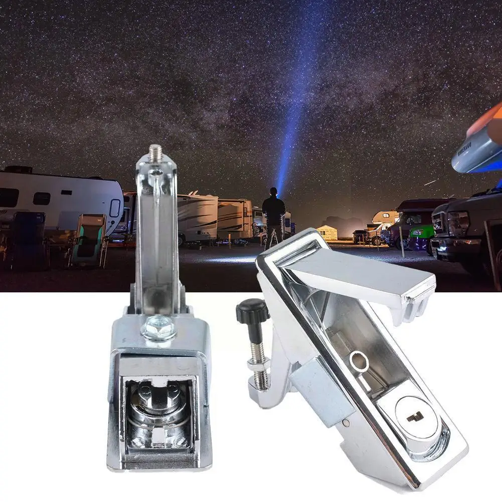 

1x Trailer Chrome Zinc Alloy Adjustable Lever Latch Operated Latch Compression Hand Dropshipping Metal RV Industrial E4Y2