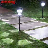 aosong outdoor contemporary lawn lamp black lighting waterproof ip65 home for villa garden decoration