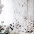 Латексные шары, матовые, белые, шарики для свадебного украшения