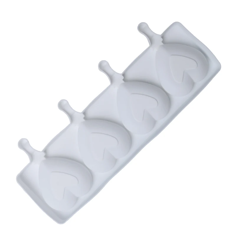 Meibum 4 полости любовь сердце форма мороженое силиконовая сок десерт эскимо Форма