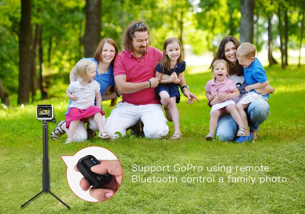 Портативная селфи-палка для GoPro Hero 7 6 5 4 Экшн-камера раздвижной монопод для Xiaomi Yi 4K Sjcam Sj4000 Eken H9 аксессуары для камеры