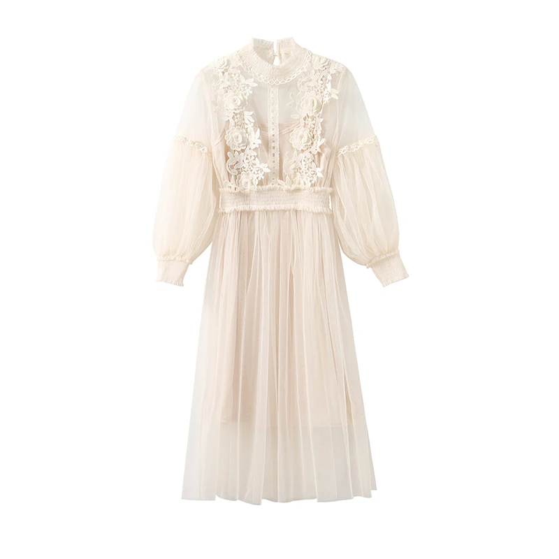 Комплект из двух предметов женское летнее кружевное платье в стиле бохо