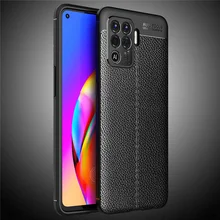 For OPPO Reno 5 Lite Case For Reno 5 Lite Capas Coque Shockproof TPU Bumper Soft Cover Leather For Fundas Reno 5 Lite Cover