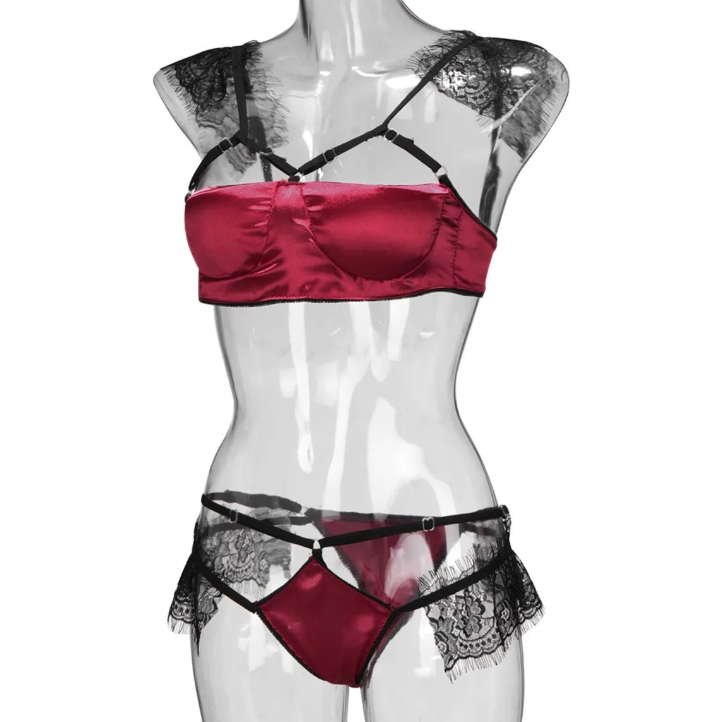 Женское сексуальное нижнее белье кружевной бюстгальтер Babydoll открытый