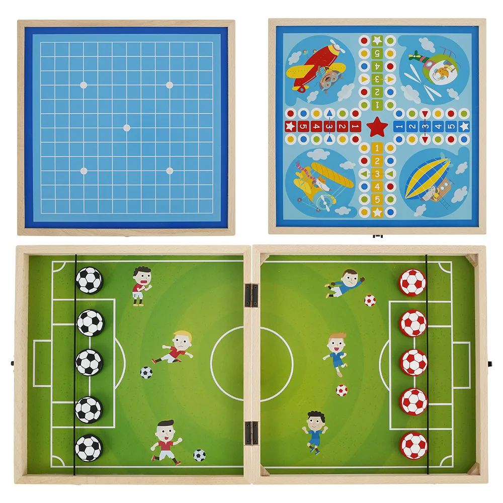 Складная 3in1 Тап Победитель настольные игры настольный хоккей катапульта шахматы