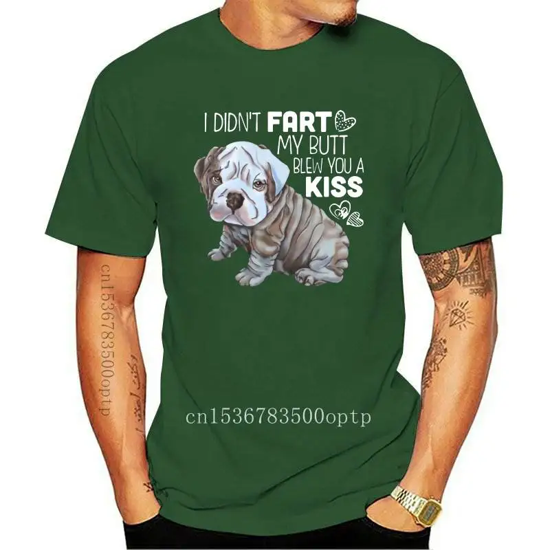

New Funny English Bulldog Cotton T-Shirt